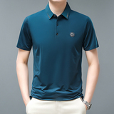 2325/P3023夏季半袖商务短袖T恤中青年爸爸薄款休闲翻领polo衫，男装Polo衫，星座1216