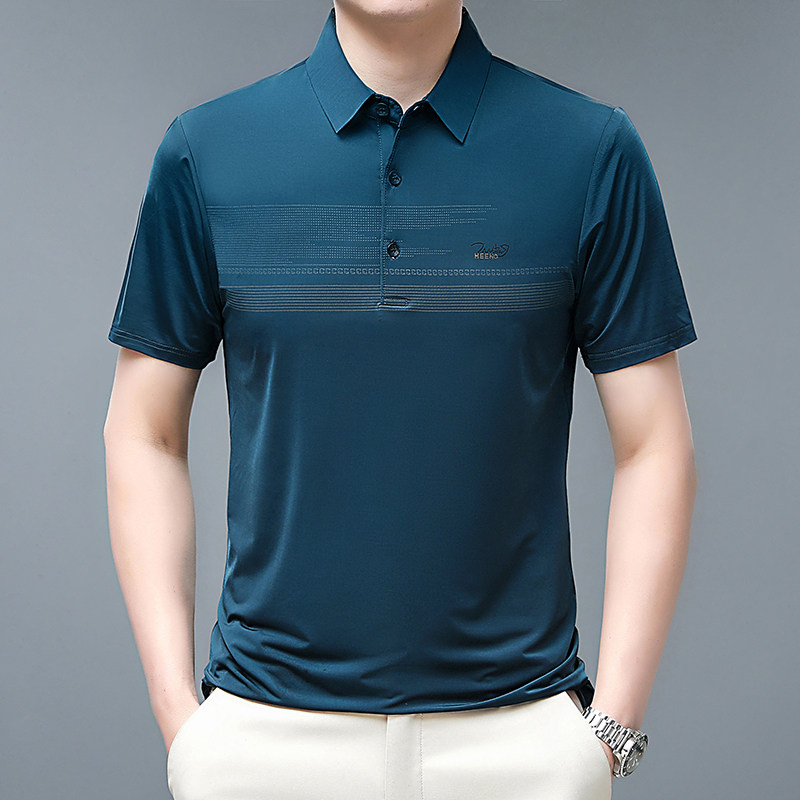 2307/P30商务短袖男中青年爸爸薄款休闲短袖polo衫潮流父亲装，男装Polo衫，星座1216