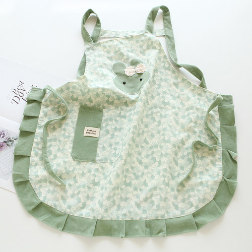 8625卡通涤棉双层防水反穿衣围裙