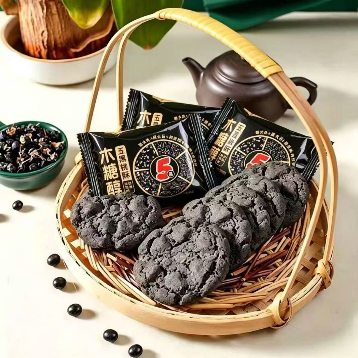 五黑桃酥粗粮饼干传统糕点