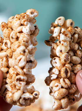 无蔗糖米通麦通大米花粗粮谷物零食米花酥怀旧童年解馋爆米花整箱