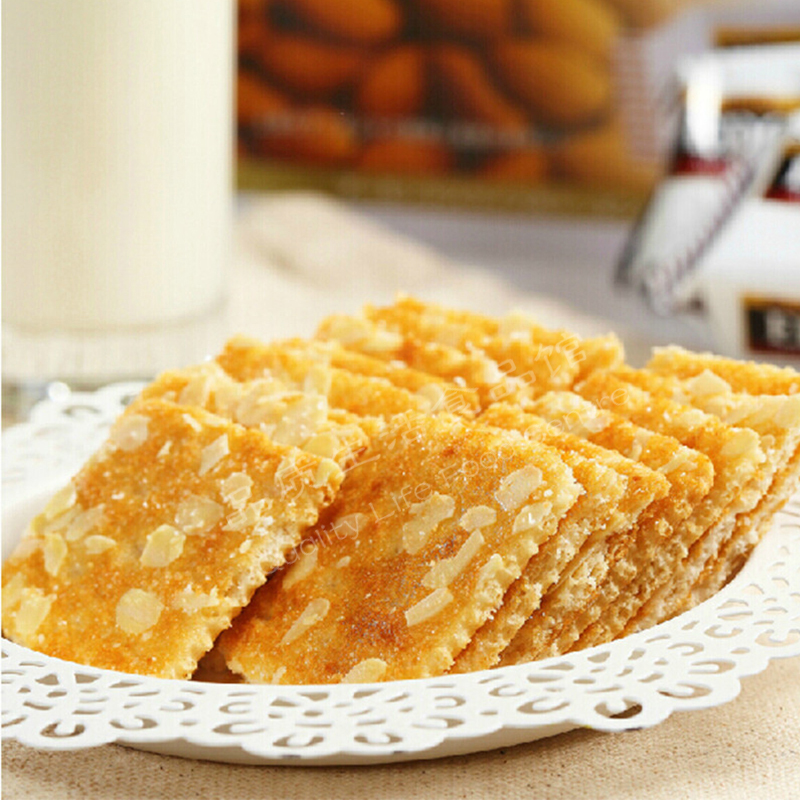 韩国进口饼干食品EDO pack扁桃仁饼干133g香脆一口酥休闲饼干