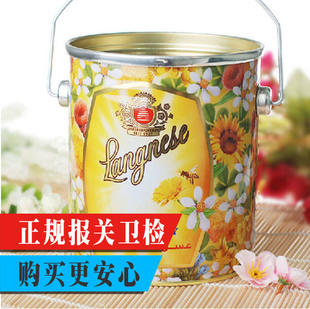 蜜天然多花种蜂蜜2kg 正品 德国原装 进口蜂蜜Langnese琅尼斯桶装 桶