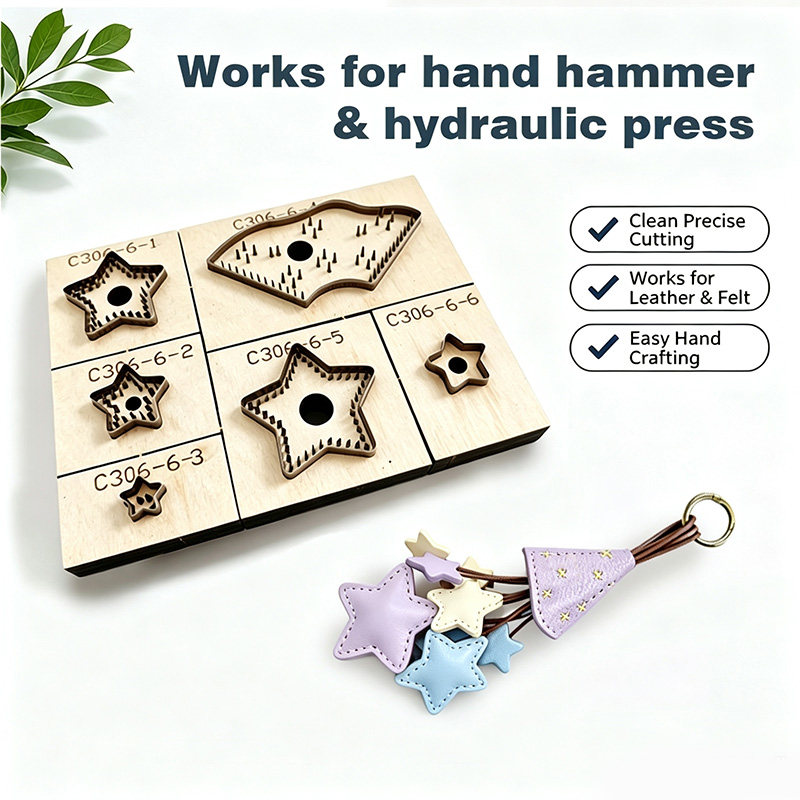 C306DIY 皮革斜挎手机包皮刀模手工皮具手机保护套冲裁下料模具
