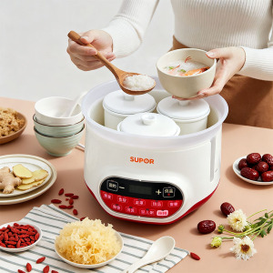 Supor/苏泊尔 DZ32YC1-45白瓷养生电炖锅一锅四胆隔水柔炖滋补