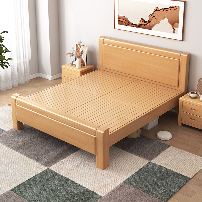 欧洲进口中式双人榉木全实木