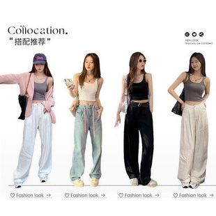 趙露思同款 上衣 無(wú)袖 白色吊帶女外背心胸墊女夏外美背文胸體內(nèi)修身