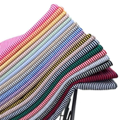 DIY娃娃手工布料1mm条纹全棉针织莱卡四面弹T恤布料21 25cm左右