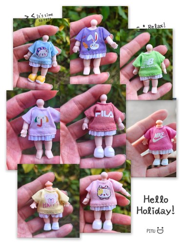 娃衣Ymy幼体娃衣6厘米关节炎体娃衣ob11娃衣娃娃玩具衣服连衣裙