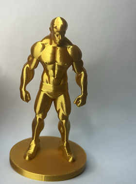 卧室轻奢肌肉男反光雕塑摆件