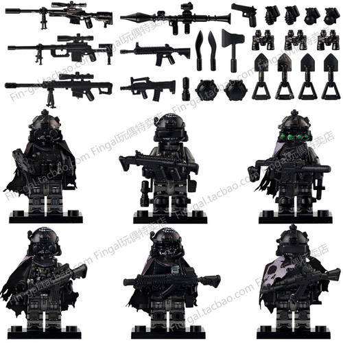 WM6169军事拼装特种兵小队长侦察突击士兵狙击手积木人仔玩具
