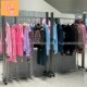 服装 中岛架买手店专用枪色工业风陈列挂衣架 店展示架不锈钢落地式