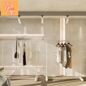 货架子中岛展示架落地式 店直播间卖衣服 衣架 店货架服装 女装