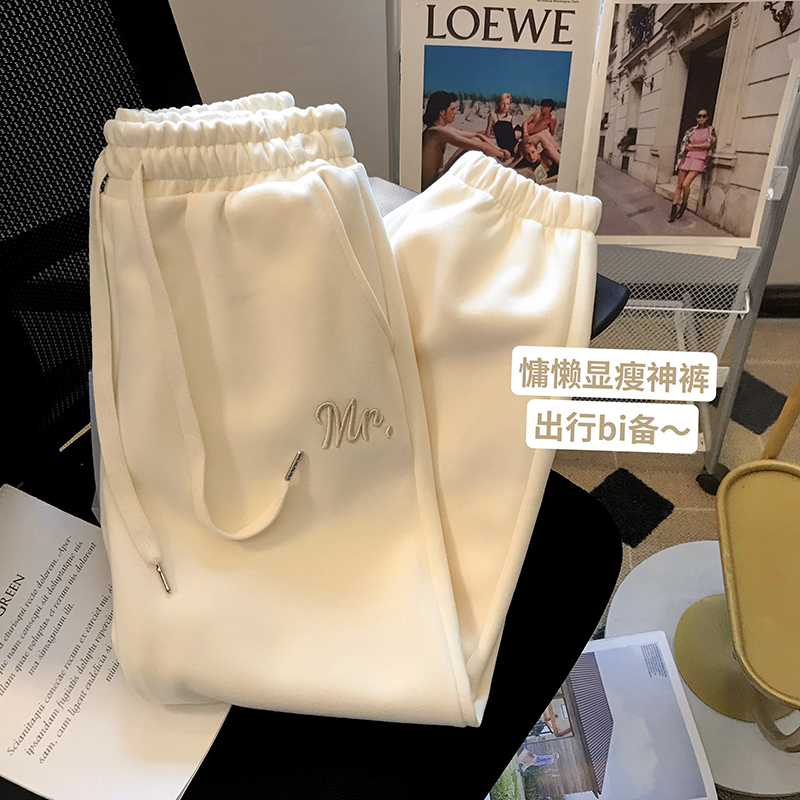 宽松休闲运动裤女百搭束脚卫裤