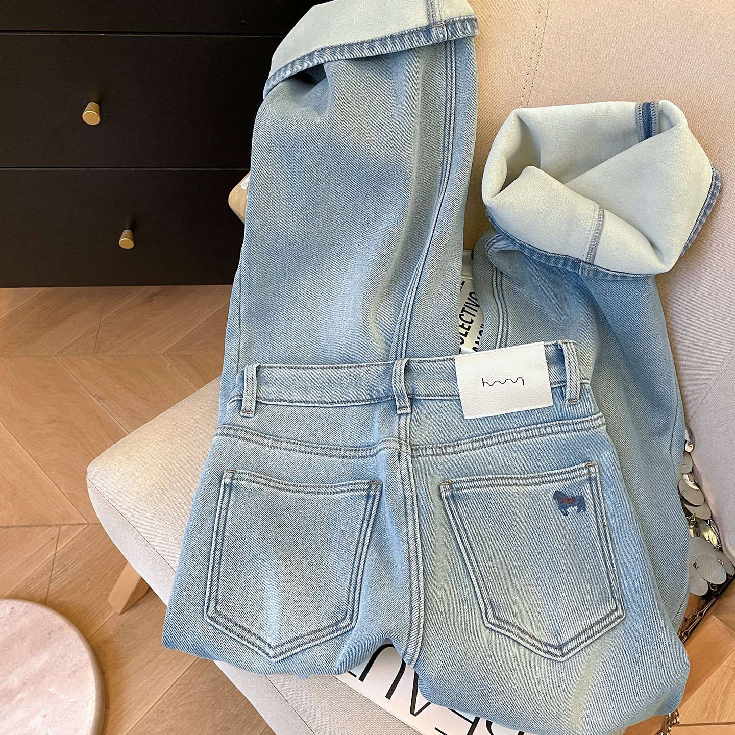 小C家 直筒加绒牛仔裤女2025新款冬加厚高腰显瘦百搭宽松休闲裤子,女装/女士精品,牛仔裤,淘宝优惠券,粉丝福利购,淘宝优惠卷