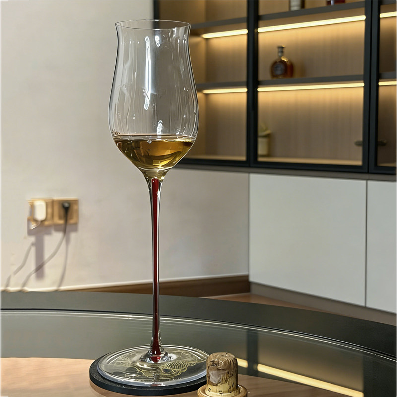 郁金香水晶玻璃高脚威士忌闻香杯