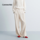 女连腰拼纱阔腿裤 MOI吕燕设计师2026年早春新款 COMME 三醋酸