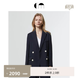 职业外套女 气质双排扣通勤多色西装 COMME MOI吕燕设计师早春薄款
