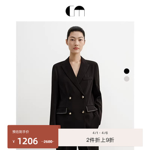 双排扣西装 COMME MOI吕燕设计师春夏款 女装 极简外套 经典