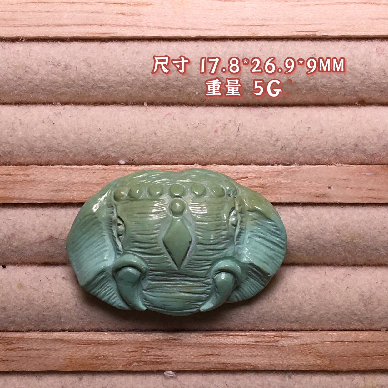 LUO LUO XIAOPU 천연 광석 청록색 코끼리 신 조각 18K 진짜 금 상감 공주 코끼리 펜던트