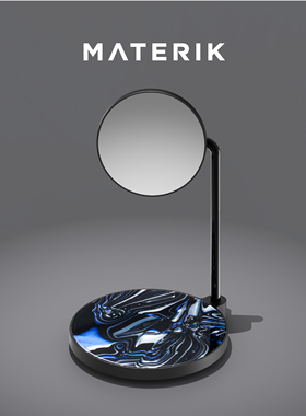 MATERIK镜面设计手机磁吸二合一无线充电器底座意大利手工母贝纹
