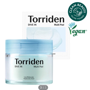韩国Torriden桃瑞丹湿敷棉片5d玻尿酸深层补水积雪草镇定舒缓肌肤