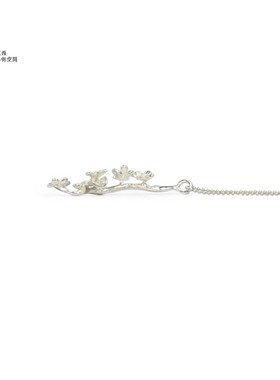 NISHINE/倪上设计原创设计师首饰花韵系列花团锦绣一字挂坠银项链