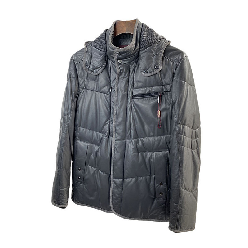 绵羊皮衣男士加厚保暖羽绒皮衣特
