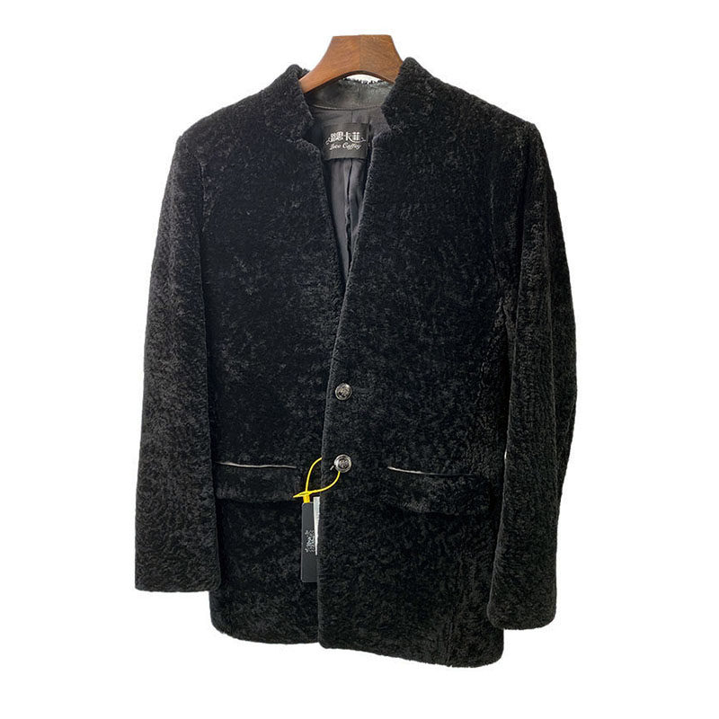 秋冬新进口原生态羊毛皮毛一体男海宁皮草外套真皮夹克皮衣特N35,男装,皮草,淘宝优惠券,粉丝福利购,淘宝优惠卷