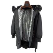 海宁皮草外套女貉子毛东新款 派克服女獭兔毛内胆可拆卸年轻款 大衣