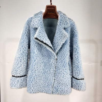 轻款女皮毛一体皮草反季特价大衣