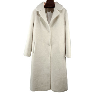 2025冬新款西装领中长款羊羔毛皮草外套女皮毛一体羊剪绒大衣过膝