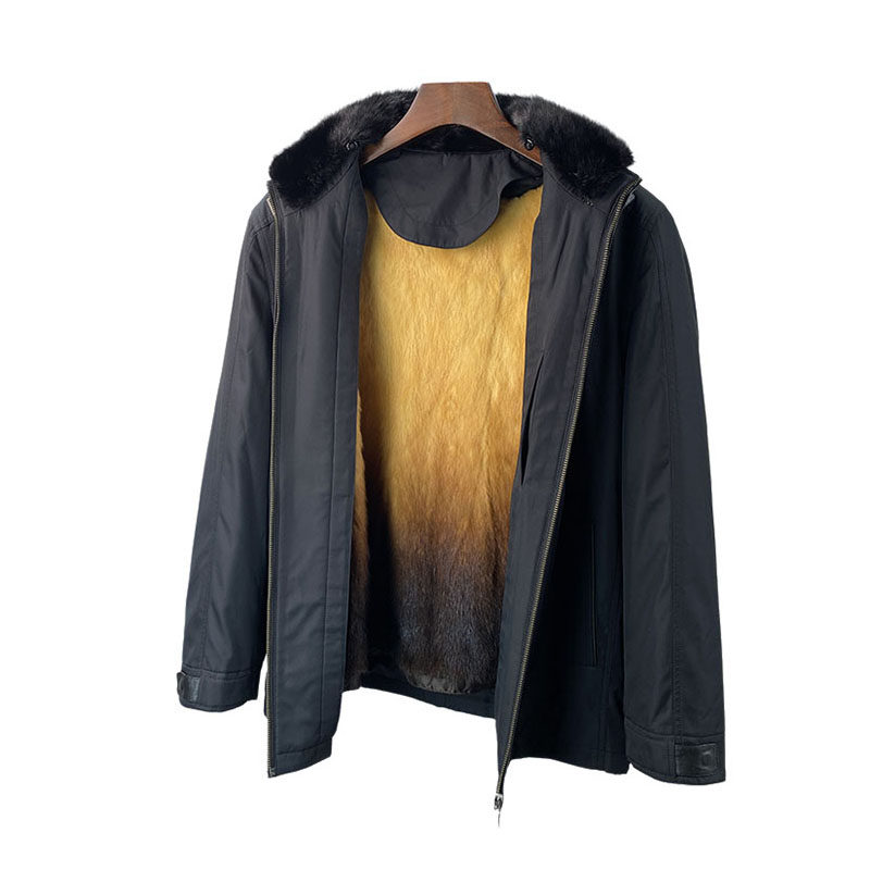 尼克服男水貂内胆中老年短款冬季派克海宁皮草外套貂皮大衣男整貂,男装,皮草,淘宝优惠券,粉丝福利购,淘宝优惠卷