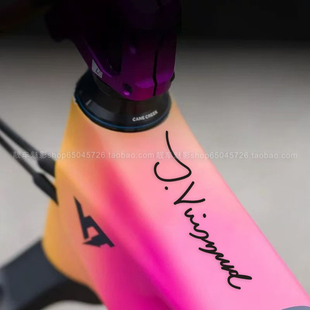 魅影车贴 温格高签名 环法车手公路自行车防水反光贴