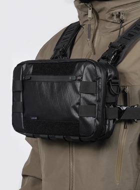 大号惊鸿胸挂包 机能风斜挎单肩包大学生战术通勤胸包盖板DGM-04P