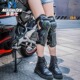 摩爵仕机车护肘护膝盖机车骑行装 备男女骑士护具防摔护腿保暖