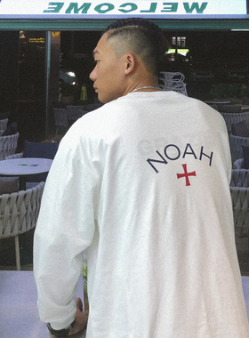 NOF studio 全棉长袖初代背十字架远征军T恤余文乐口袋长袖