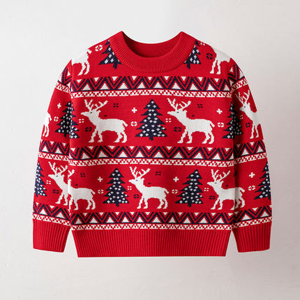 Autumn/Winter Children's Christmas Deer Sweater boy pullover