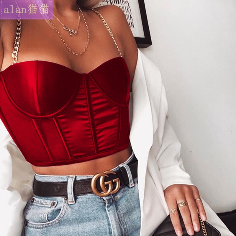 性感吊带小背心女 Summer sexy Chain Strap Corset Tops Women 女装/女士精品 背心吊带 原图主图