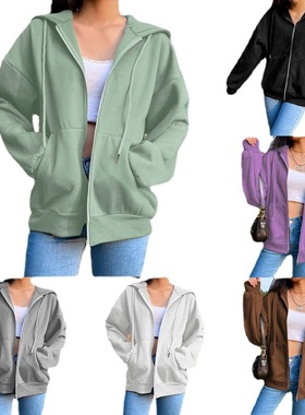 Women's Europe and America fallow loose top sleeved jacket女