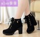 shoe high girl boot女 shoes Martin boots heels women leather