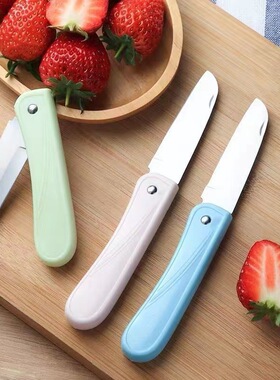 不锈钢折叠水果刀 家用随身小巧厨房刀具削皮刀瓜果刀刮皮刀