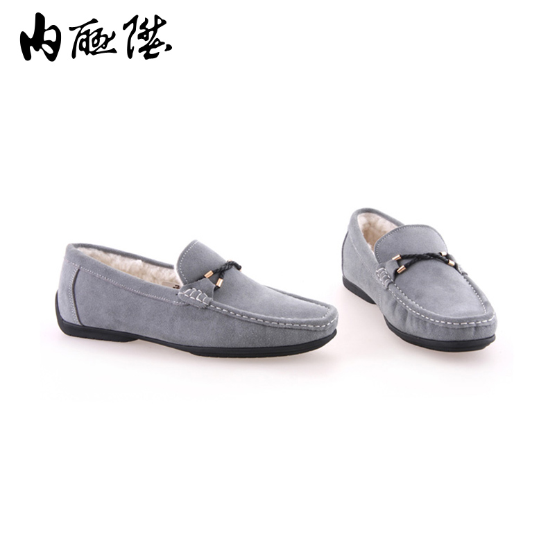 内联升秋季休闲风低帮保暖棉鞋