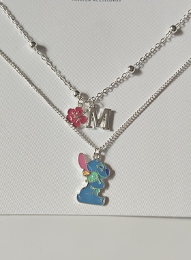 字母不同随机发气质项链锁骨链双层欧美时尚百搭学生女项饰品潮07