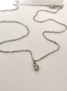 气质简约镶钻项链锁骨链时尚百搭学生女个性日常项饰颈链短款潮11