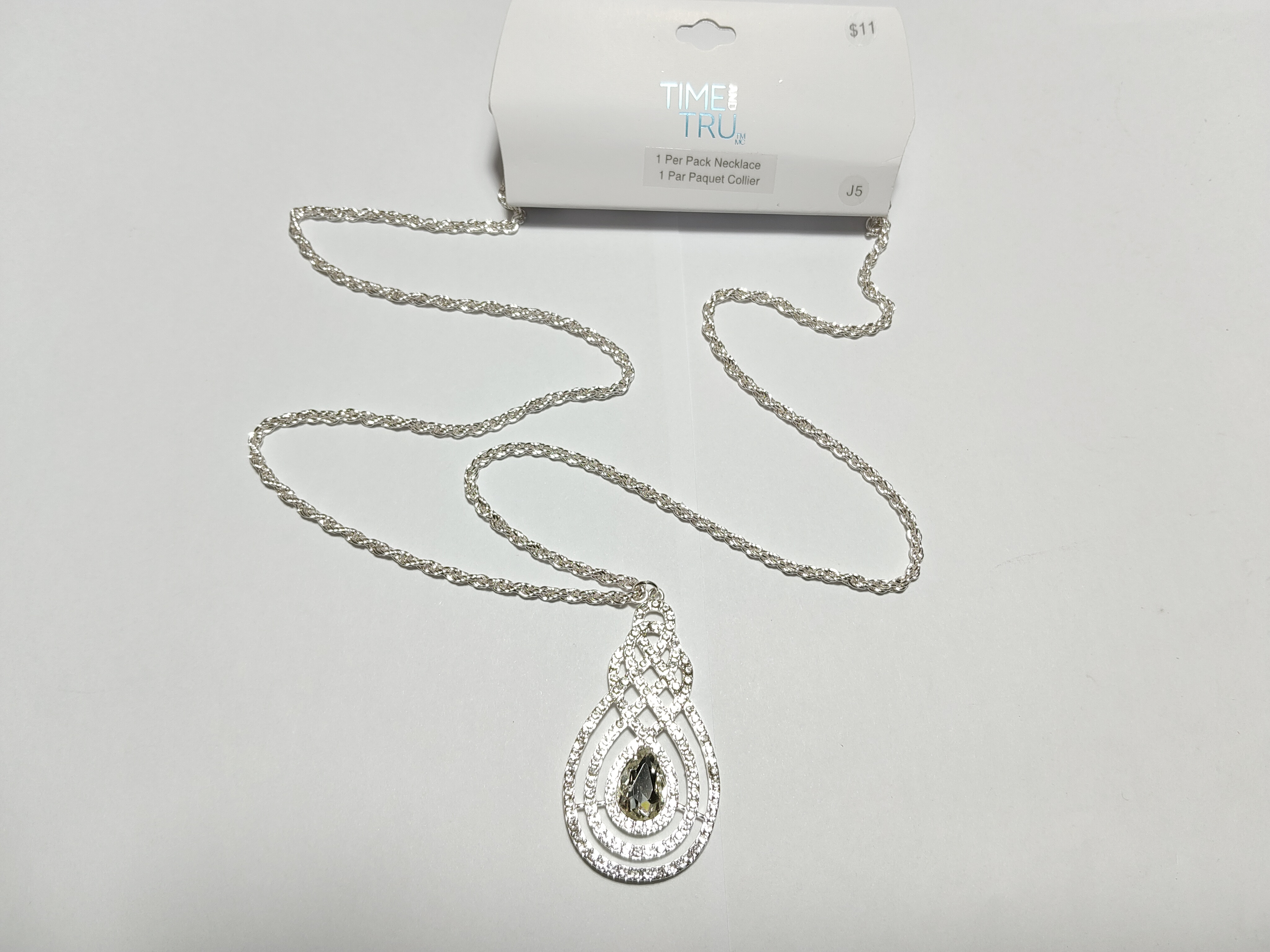 气质简约镶钻项链毛衣链欧美时尚百搭学生女个性银色项饰长款潮L9