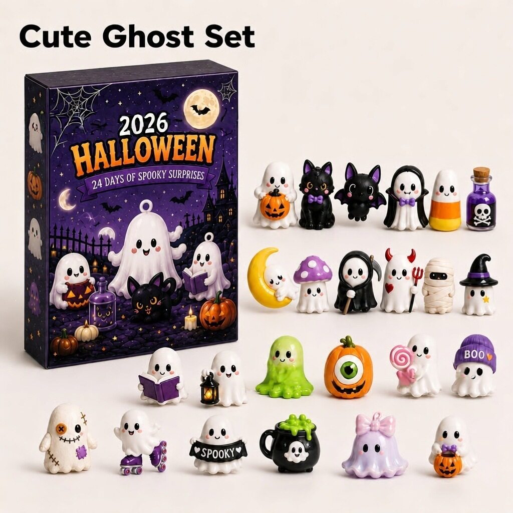跨境Halloween Surprise Countdown Set 2026万圣节倒计时日历