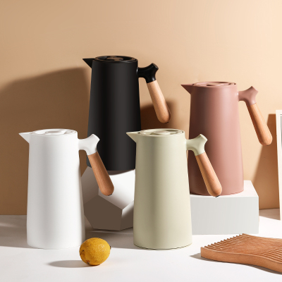 简约ins保温水壶学生宿舍热水瓶家用玻璃内胆保温暖水瓶1升热水壶