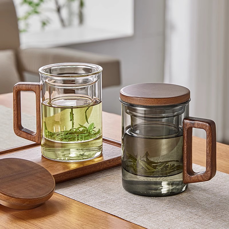 泡茶杯茶水分离杯男士办公室茶杯
