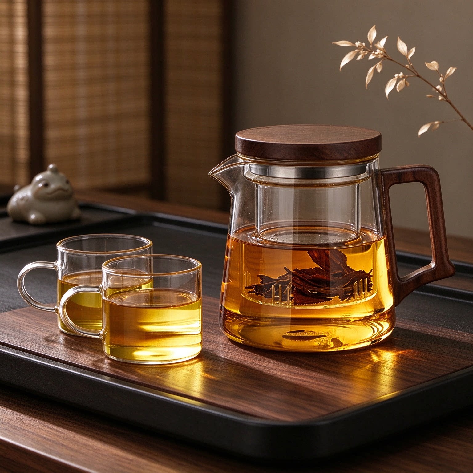 耐高温玻璃茶壶家用办公泡茶套装